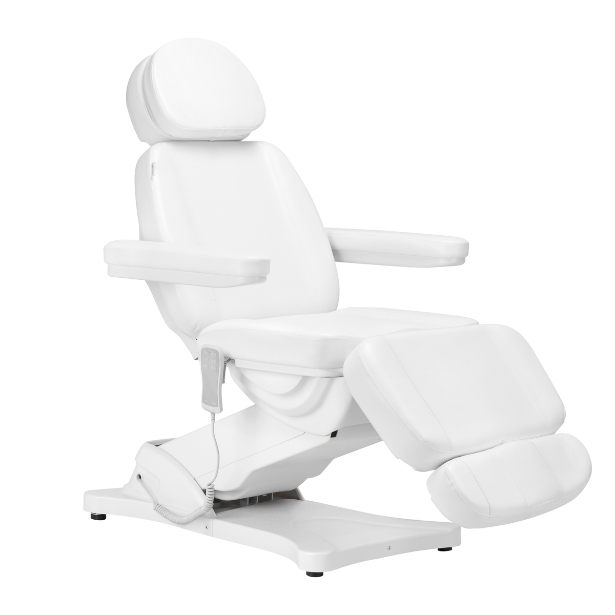 Elektrické kozmetické kreslo SILLON CLASSIC, 3 motory, biele