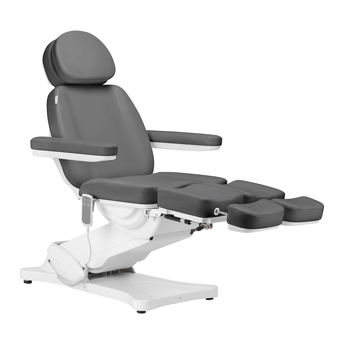 Elektrické pedikérske kreslo SILLON CLASSIC s 2 motormi, šedé