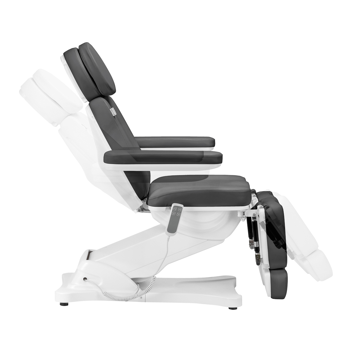Elektrické pedikérske kreslo SILLON CLASSIC s 2 motormi, šedé