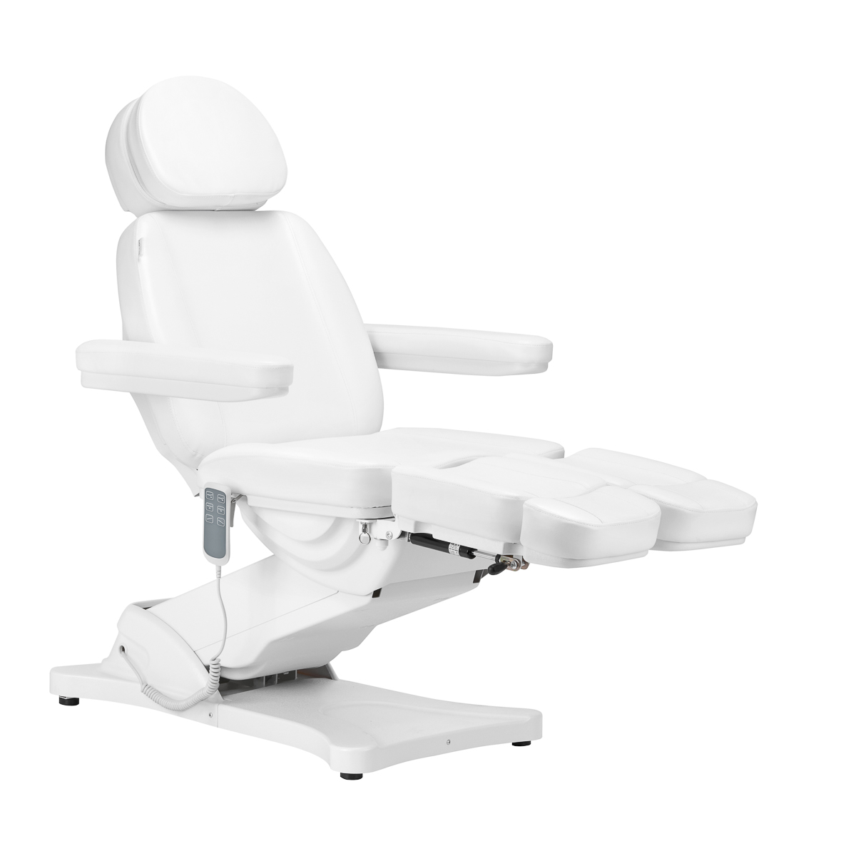 Pedikérske kreslo SILLON CLASSIC, 3 motory, s kolískou biele