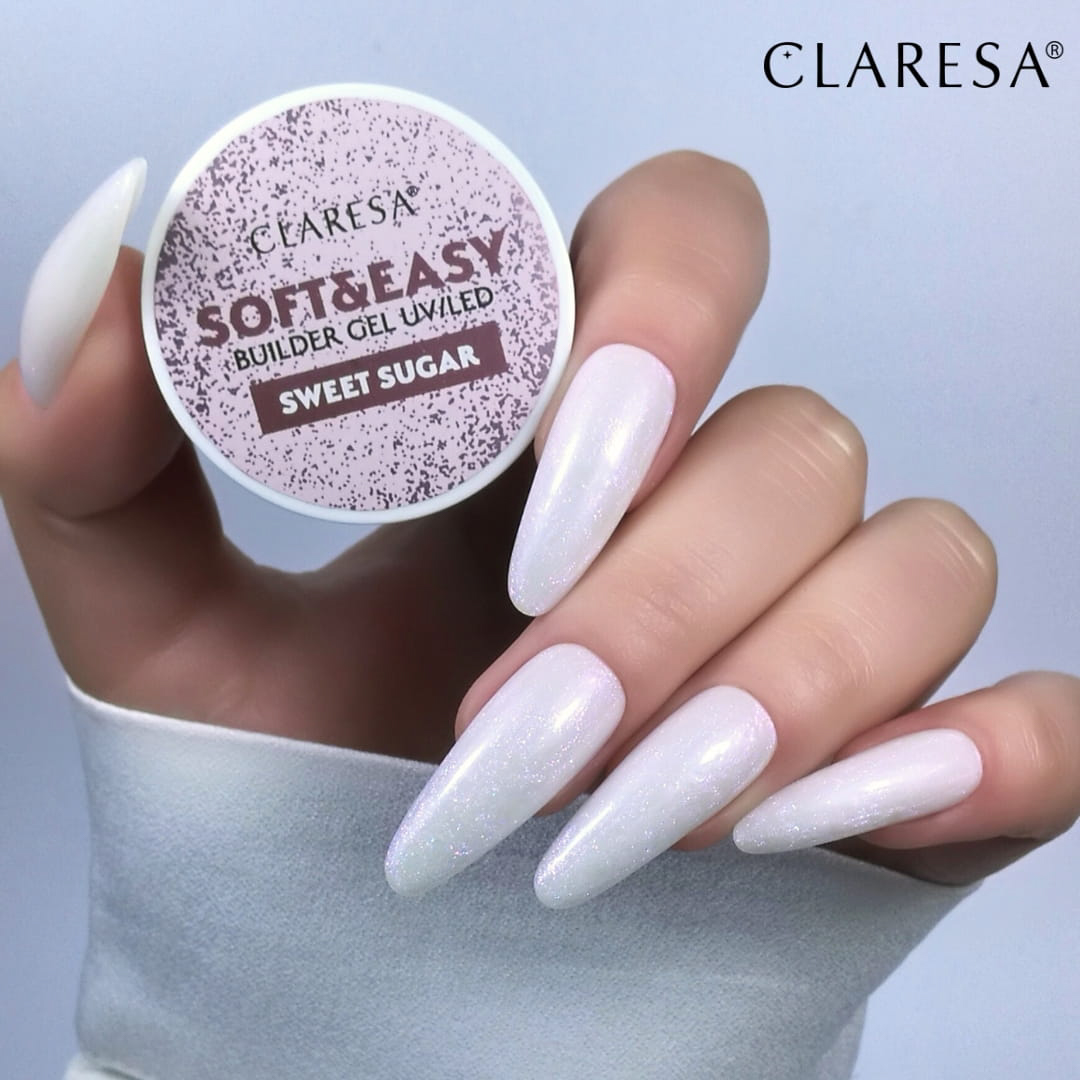 Claresa stavebný gél na nechty Soft&Easy sweet sugar 12g