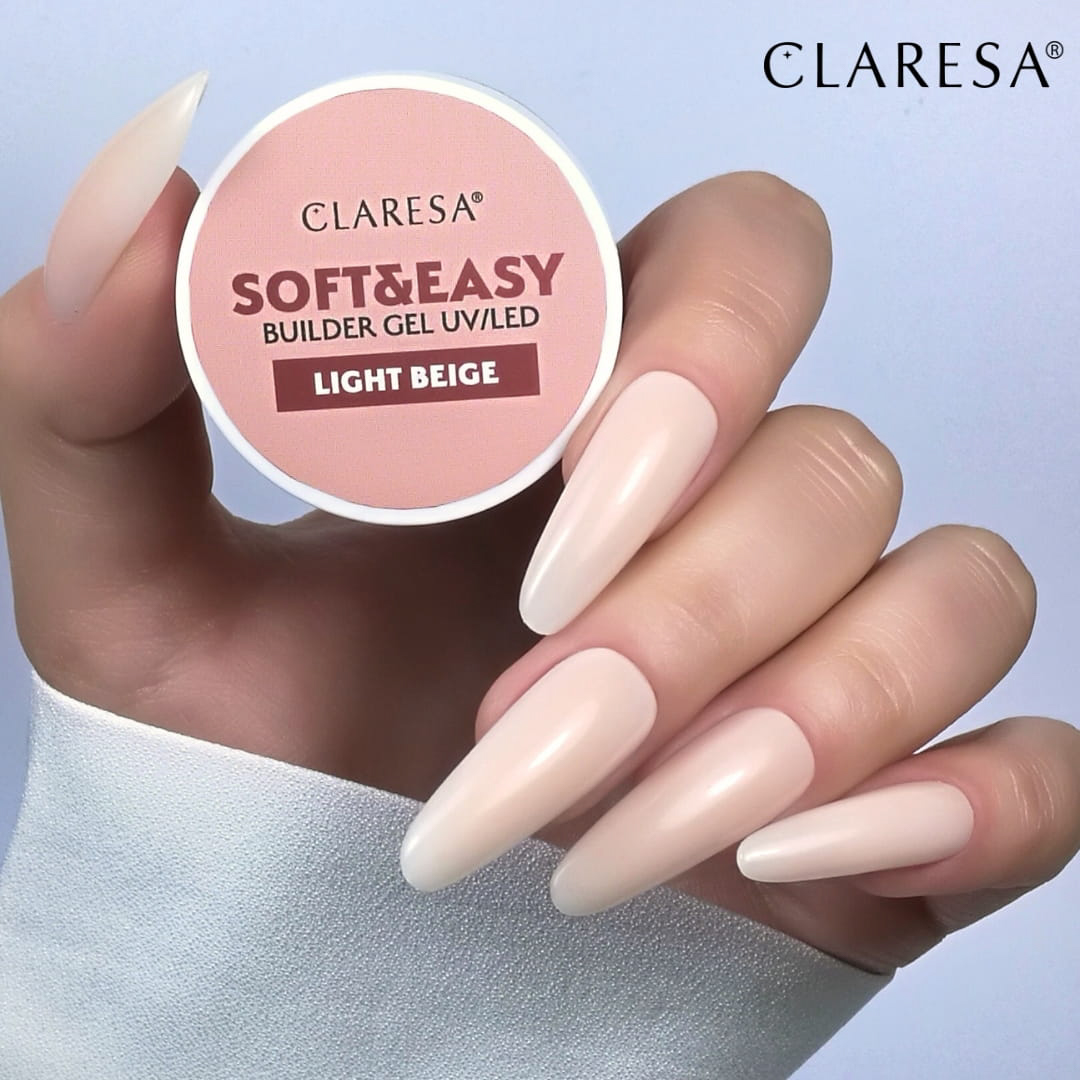 Claresa stavebný gél Soft & Easy svetlá béžová 45g