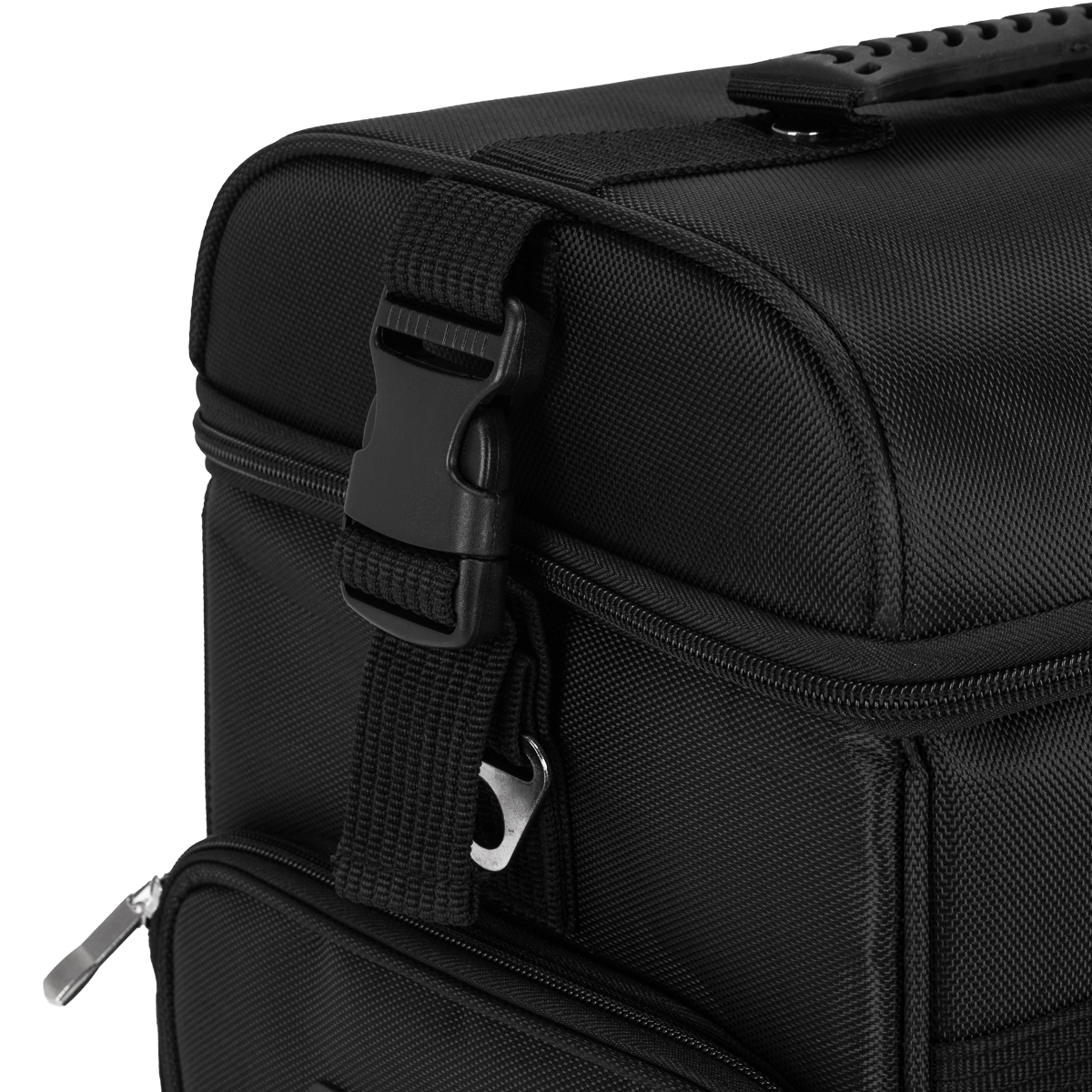 Kozmetický kufor čierny Look 328 na kolieskach