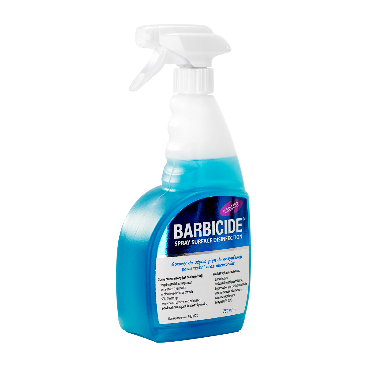 Barbicide sprej na dezinfekciu povrchov 750ml s vôňou