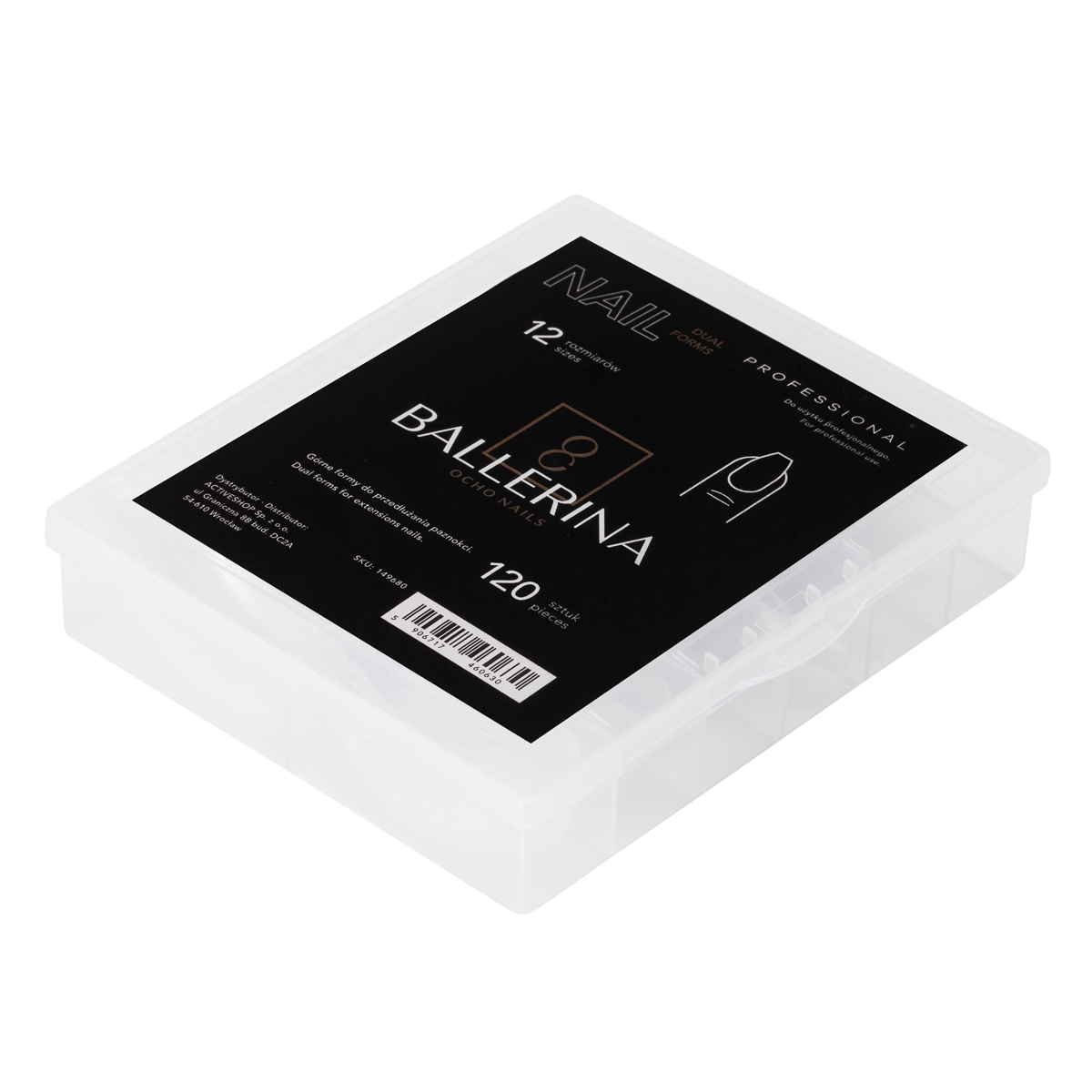 OCHO NAILS – duálne horné formy Ballerina (120 ks)