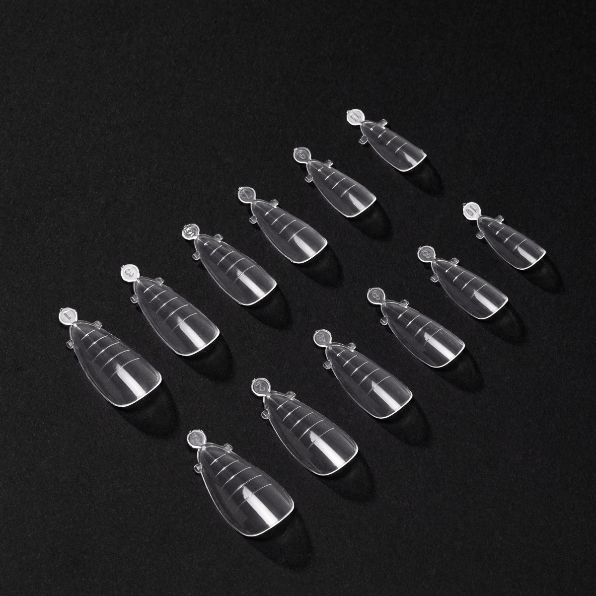 OCHO NAILS - horné duálne formy mandľa 120 ks