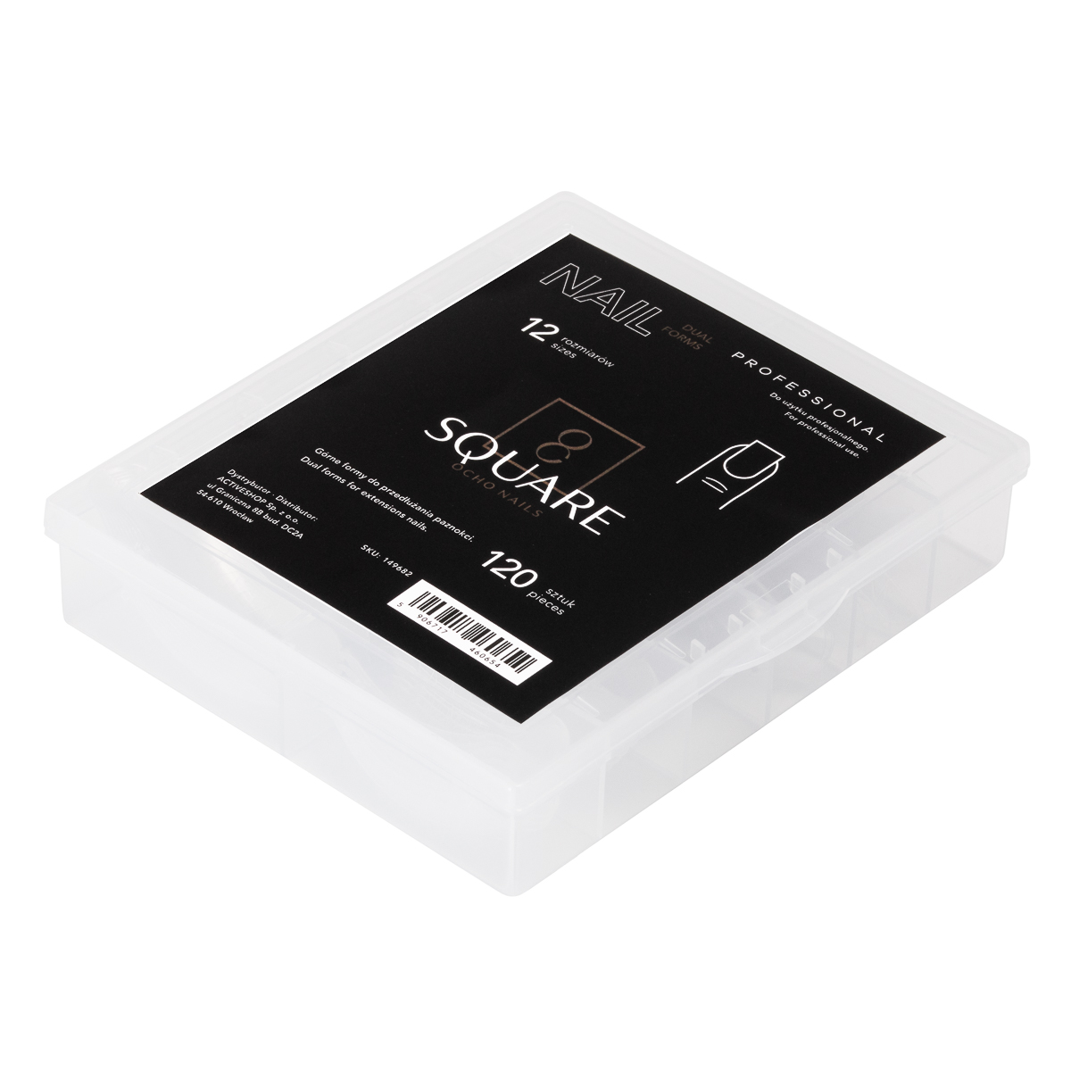 OCHO NAILS - duálne formy hranaté 120ks 