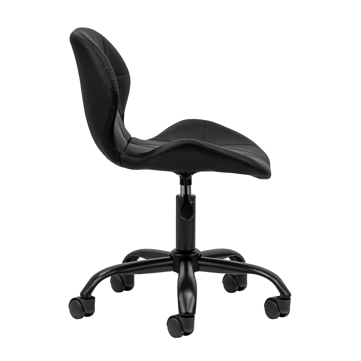 Kozmetická taburetka QS-06B čierno-čierna