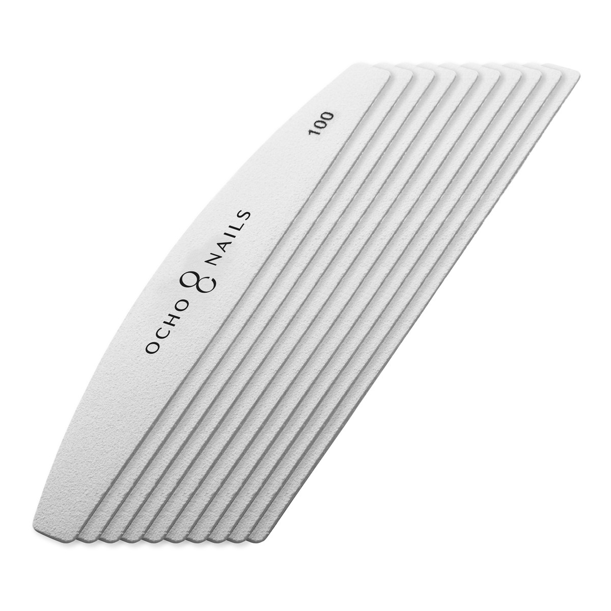 Vymeniteľné papieriky na kovový pilník v tvare polmesiaca, drsnosť 100 - 10ks