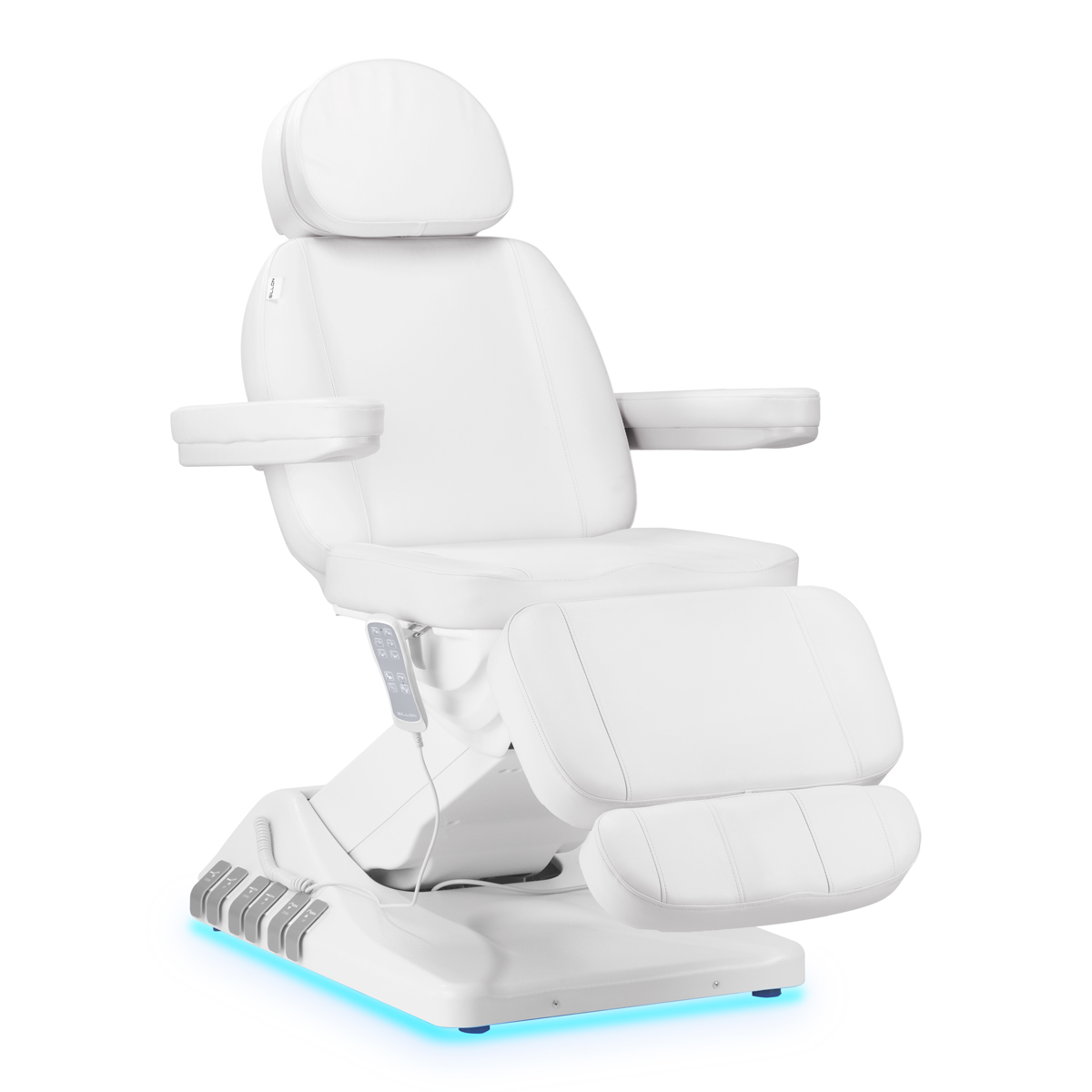Elektrické kreslo do kozmetiky SILLON Luxury 3motory, biele