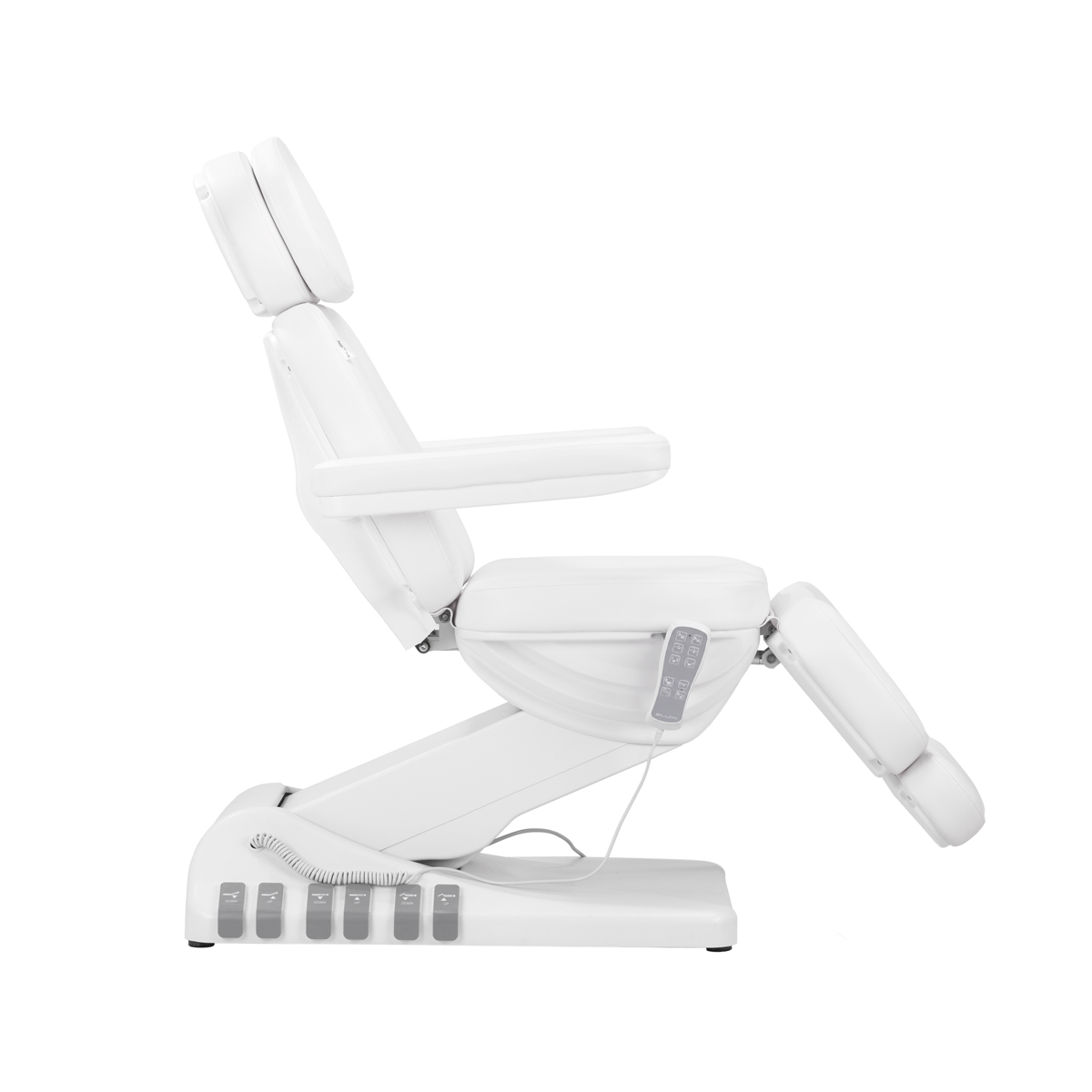 Elektrické kreslo do kozmetiky SILLON Luxury 3motory, biele