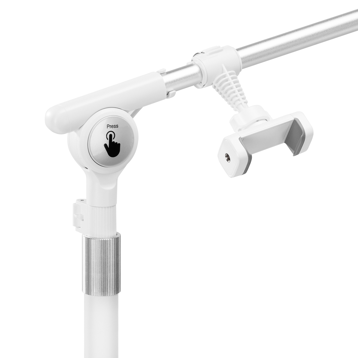 Kozmetická poloblúková lampa GLOW na stojane biela