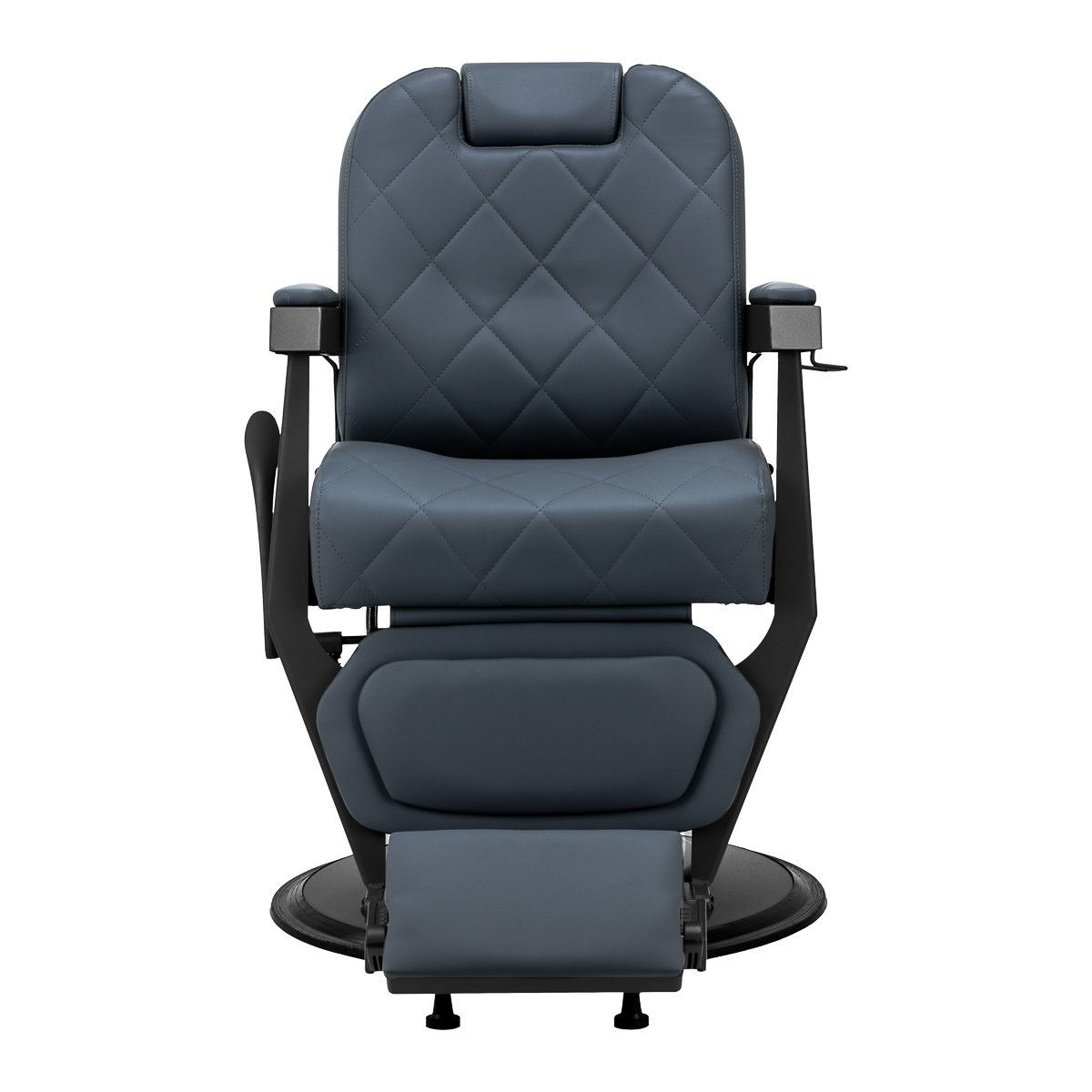 Holičské kreslo Gabbiano Bruno grafit s čiernym rámom