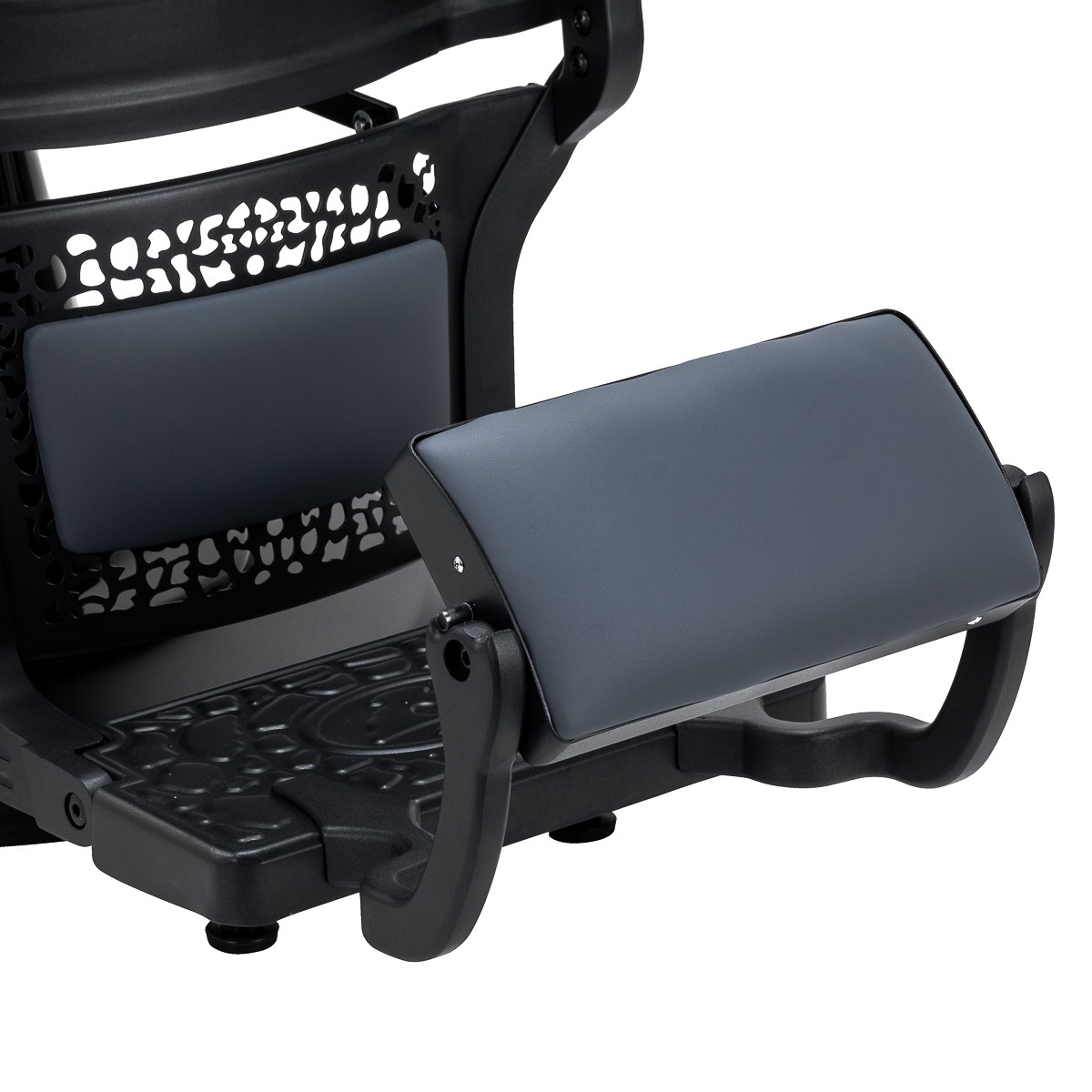 Gabbiano barberské kreslo Niccolo grafitové bezgombíkové