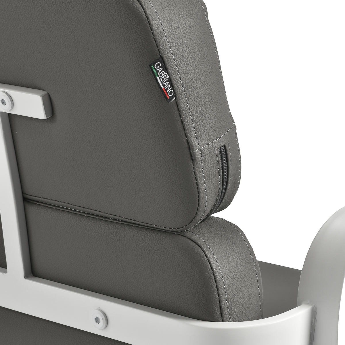 Kadernícke kreslo Gabbiano Porto bielo-sivé