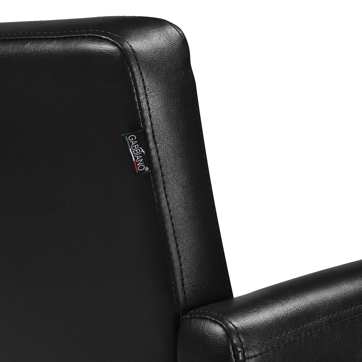 Kadernícke kreslo Gabbiano Mataro čierne s čiernou podnožou