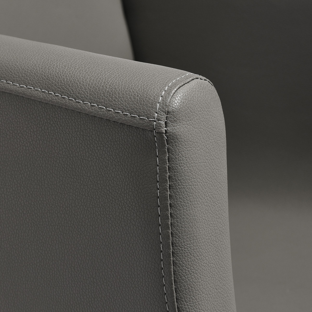 Kadernícke kreslo Gabbiano Mataro, sivo-čierna základňa