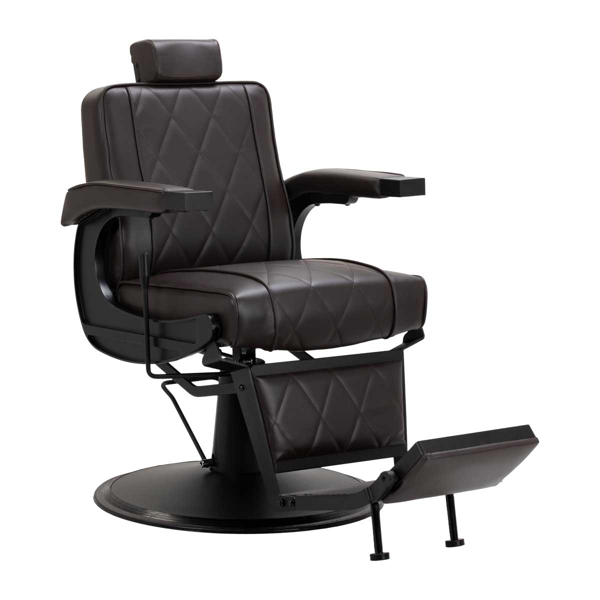 Barberio kėdė Hair System BM88066B, ruda ant juodos bazės
