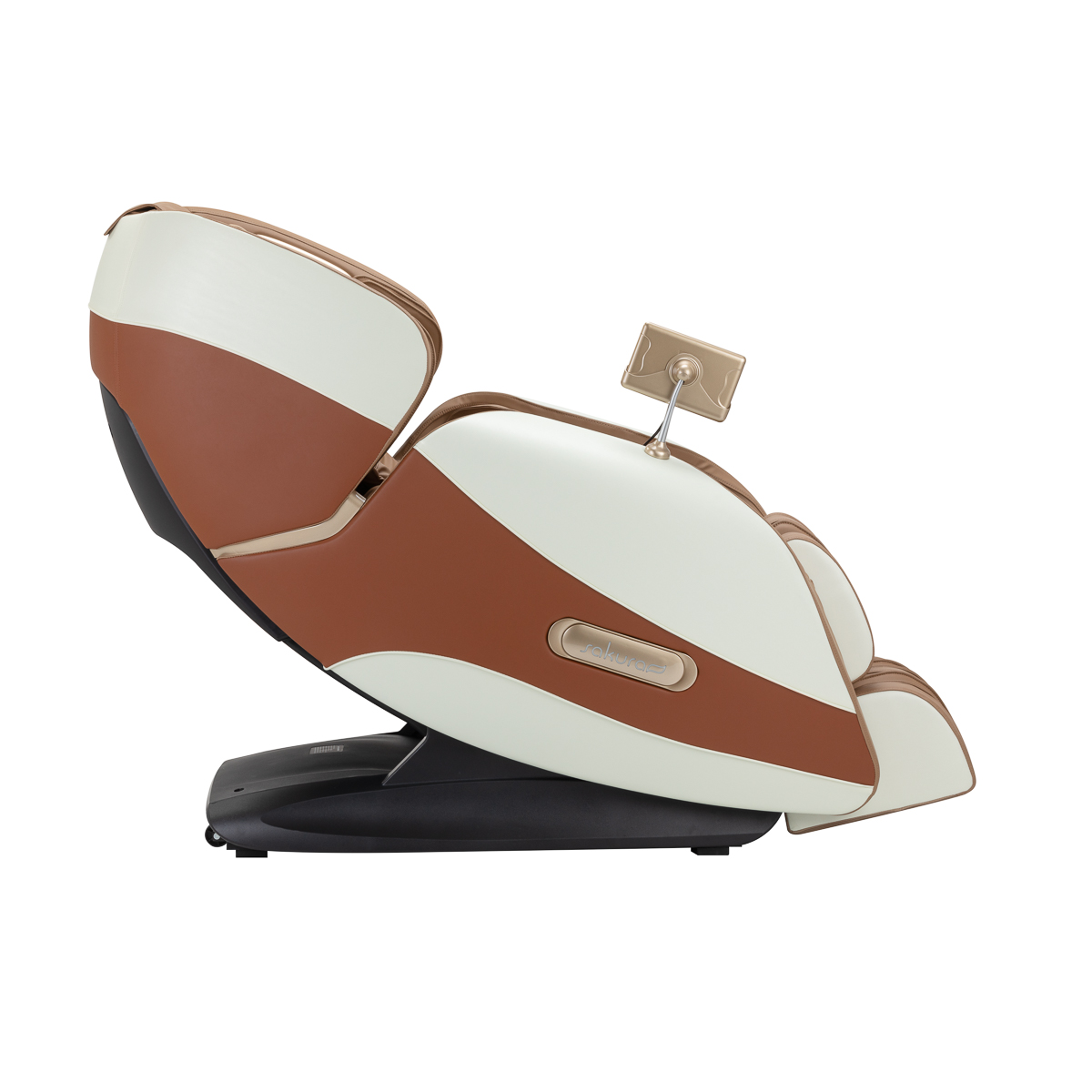 Masážne kreslo Sakura Luxury 808 biele a béžové
