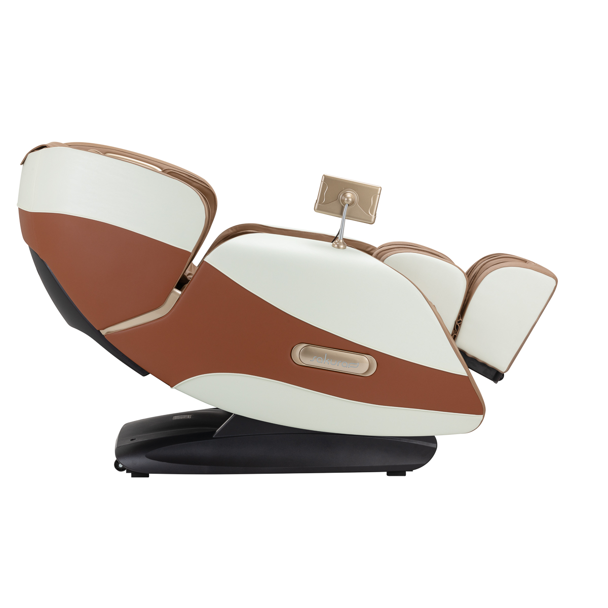 Masážne kreslo Sakura Luxury 808 biele a béžové
