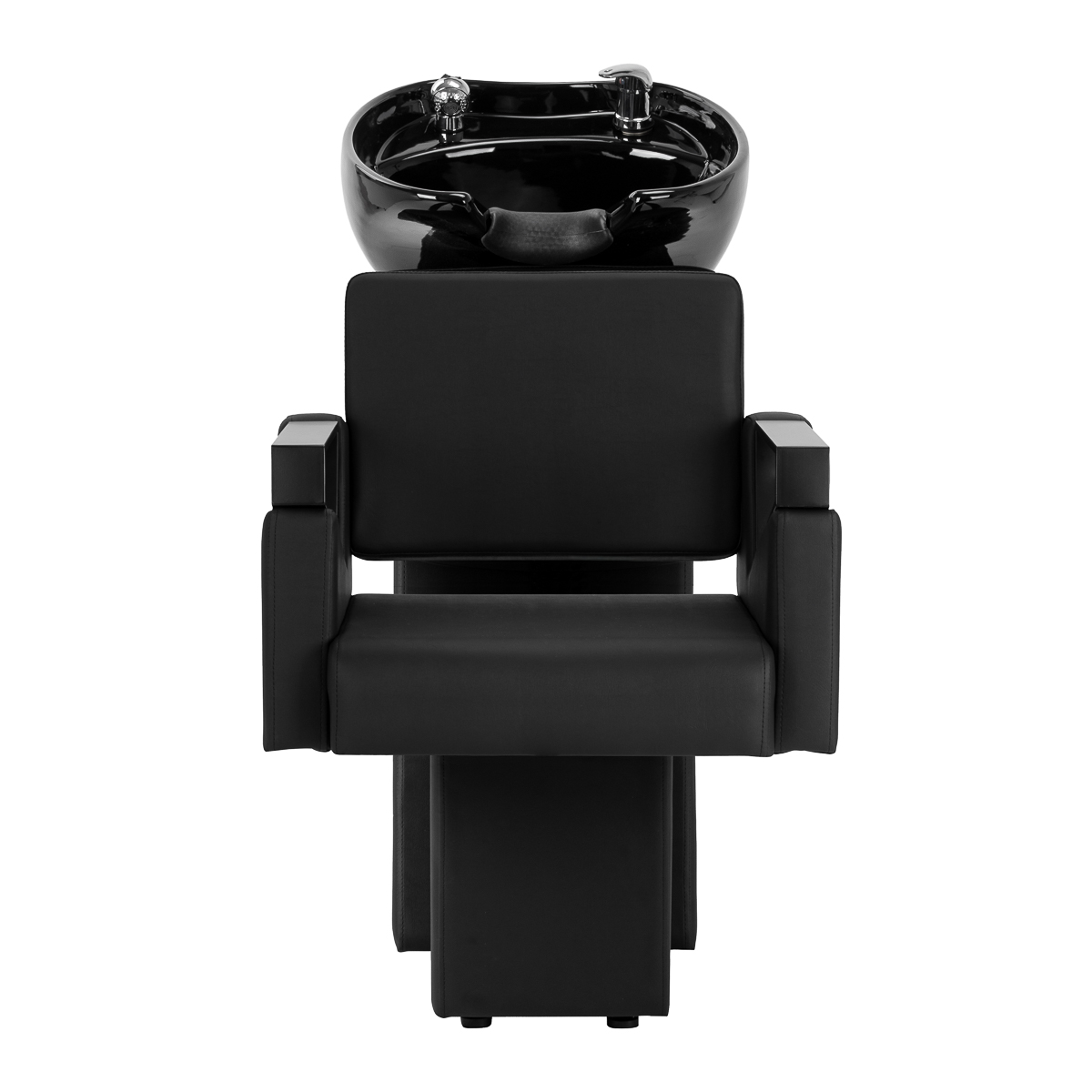 Čierny kadernícka umývacia stanica Hair System Duplex Noir