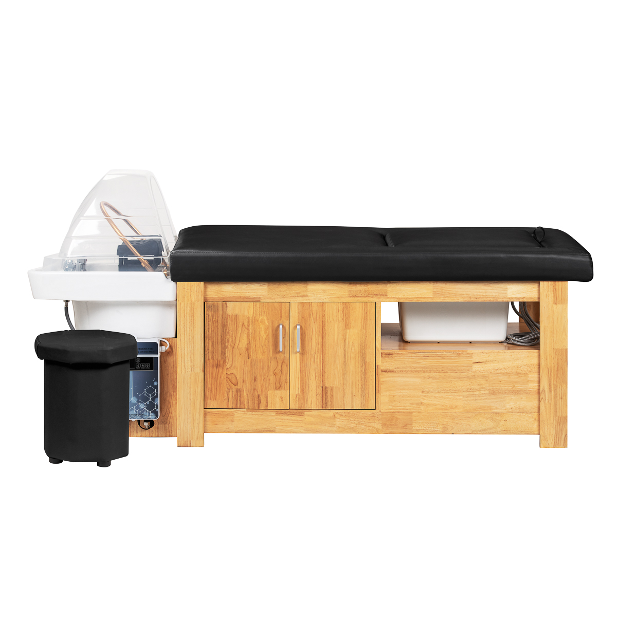 Umývacie kreslo Gabbiano Head Spa Bali, čierne