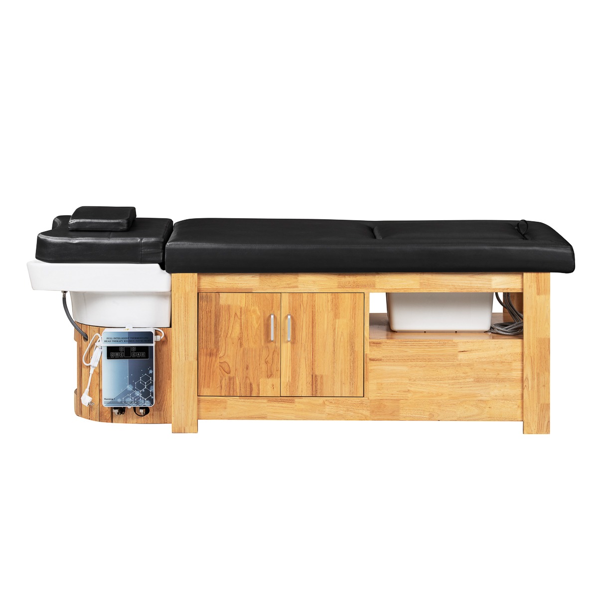 Umývacie kreslo Gabbiano Head Spa Bali, čierne