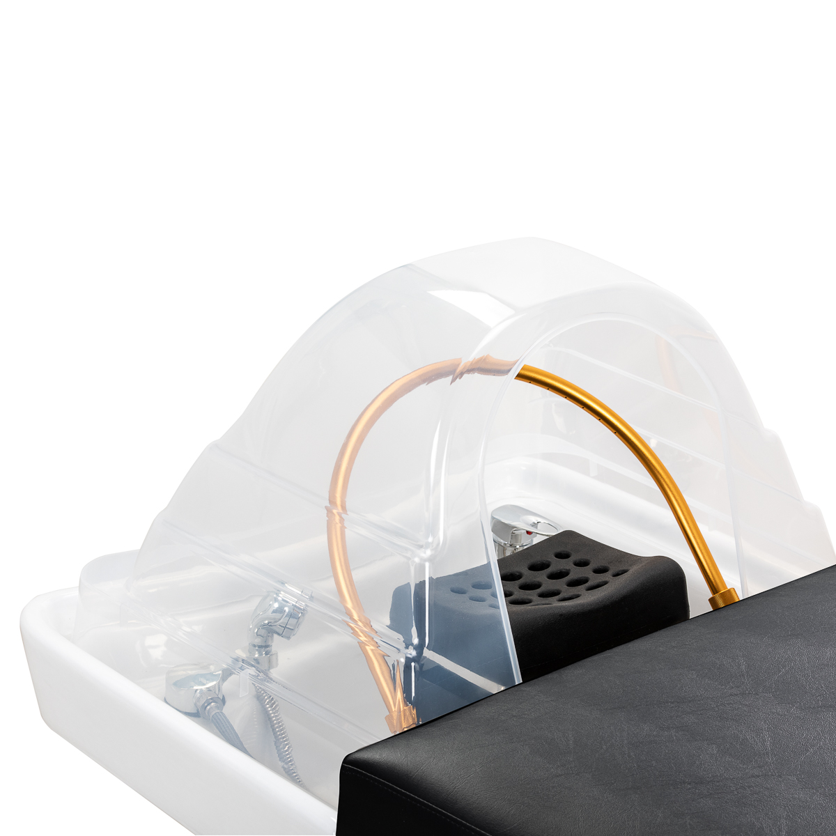 Umývacie kreslo Gabbiano Head Spa Bali, čierne