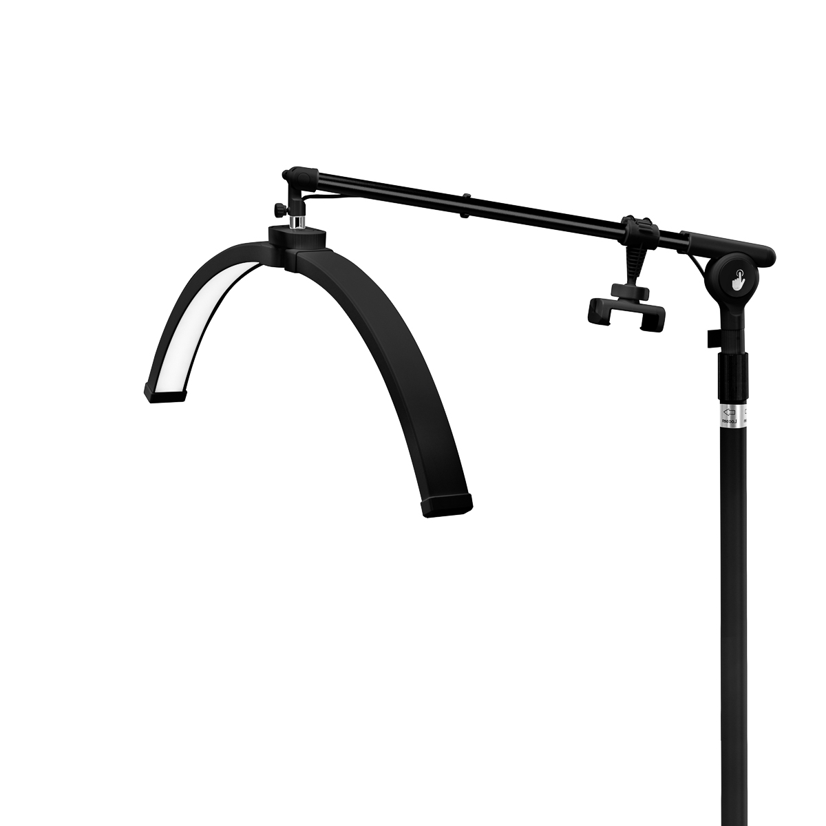 Kozmetická poloblúková lampa GLOW na stojane čierna