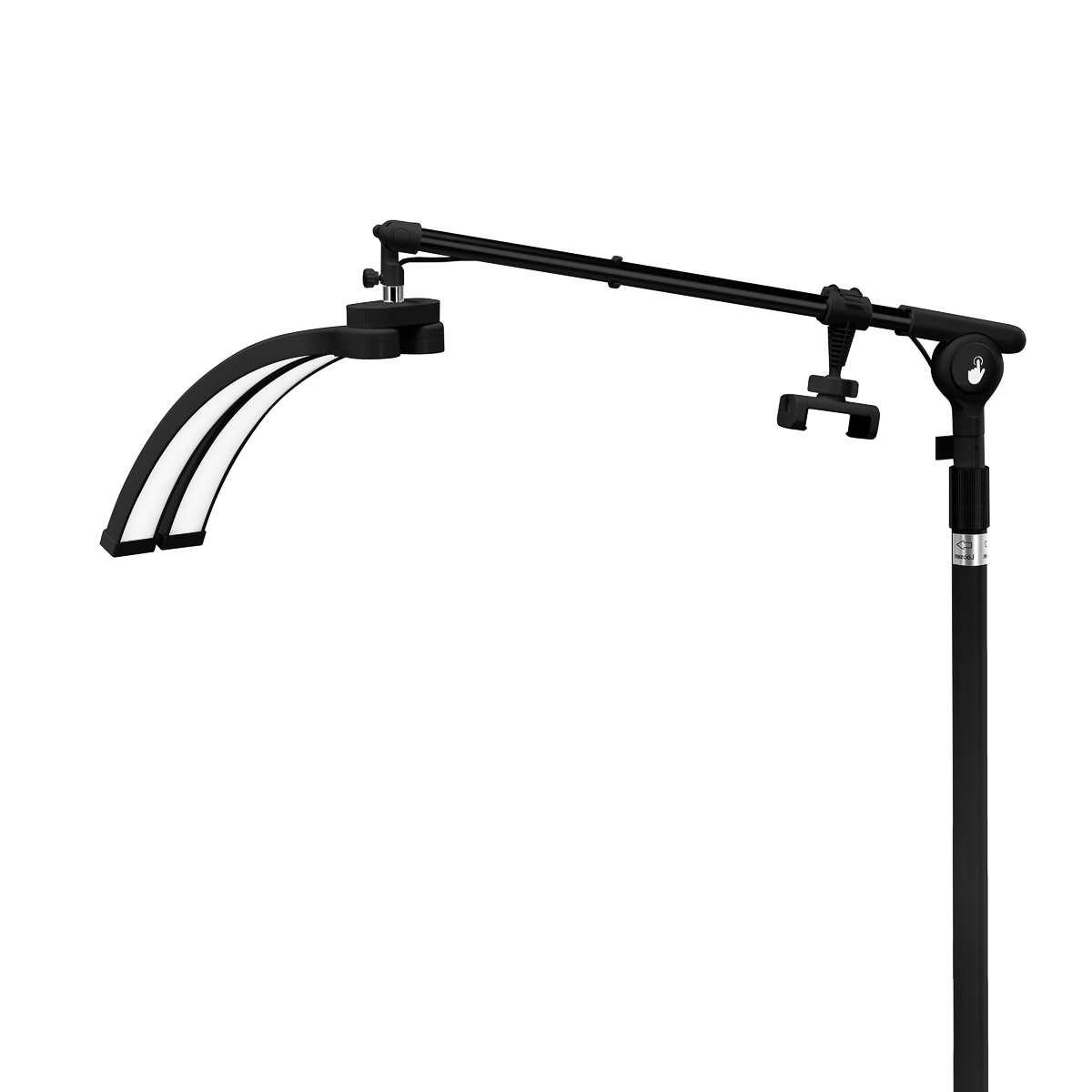 Kozmetická poloblúková lampa GLOW na stojane čierna