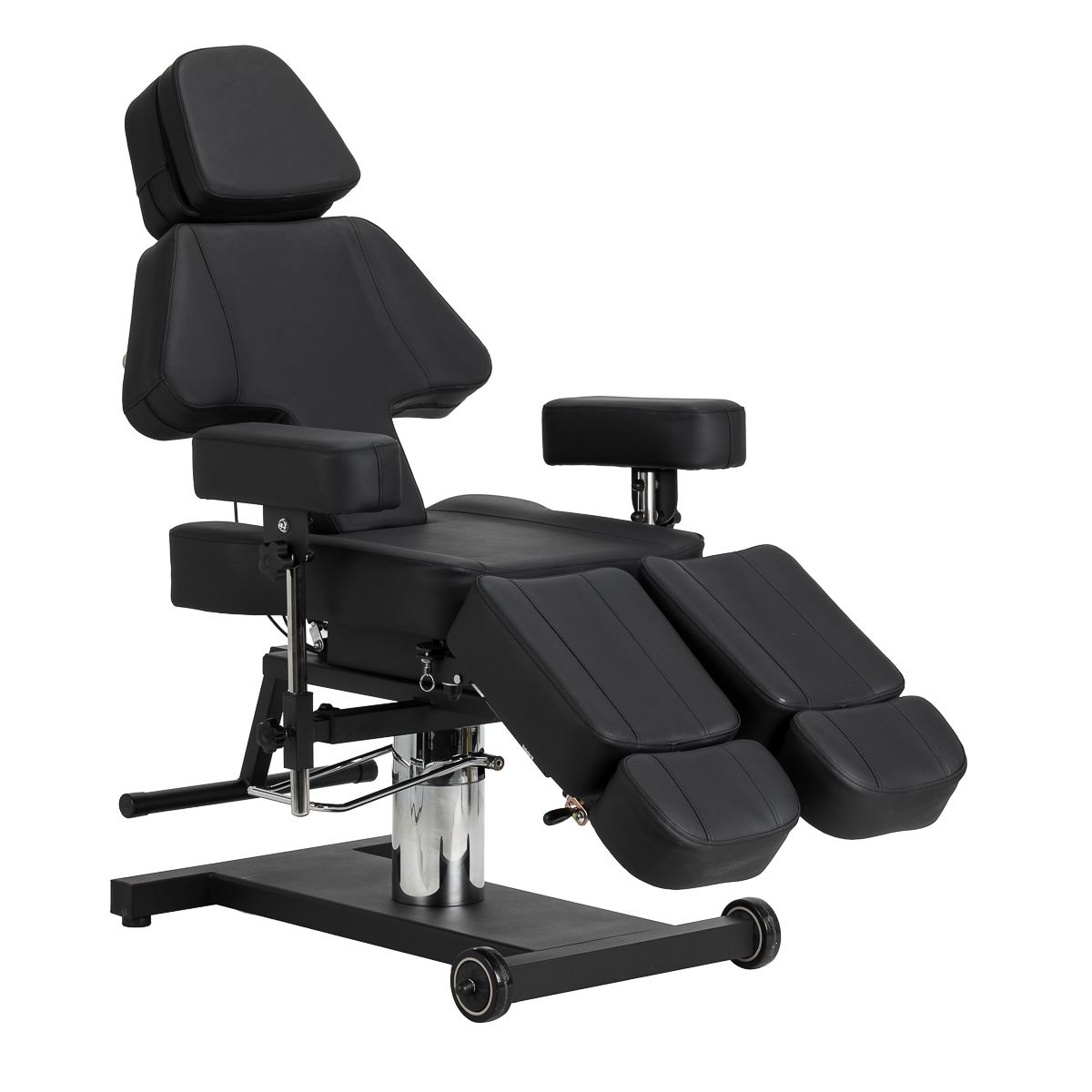 Tetovacie kreslo Pro Ink 605, plynulé nastavenie, čierne