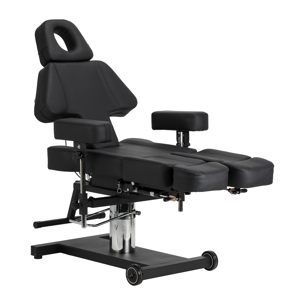Tetovacie kreslo Pro Ink 605, plynulé nastavenie, čierne