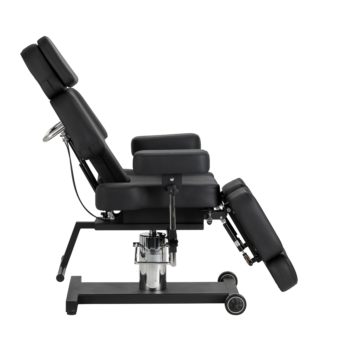 Tetovacie kreslo Pro Ink 605, plynulé nastavenie, čierne