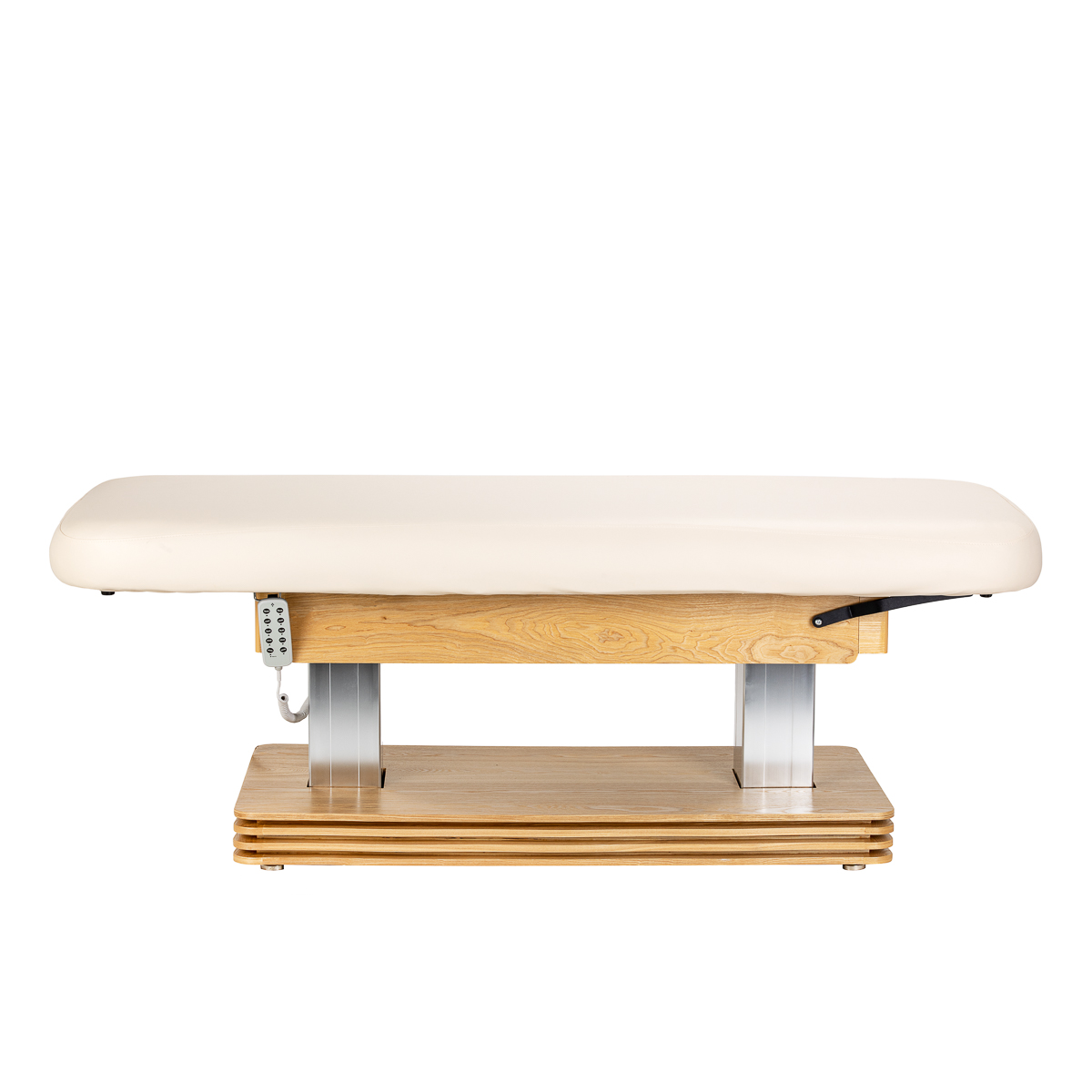 Ležadlo Sillon Comfort SPA, krémové s svetlo hnedou základňou