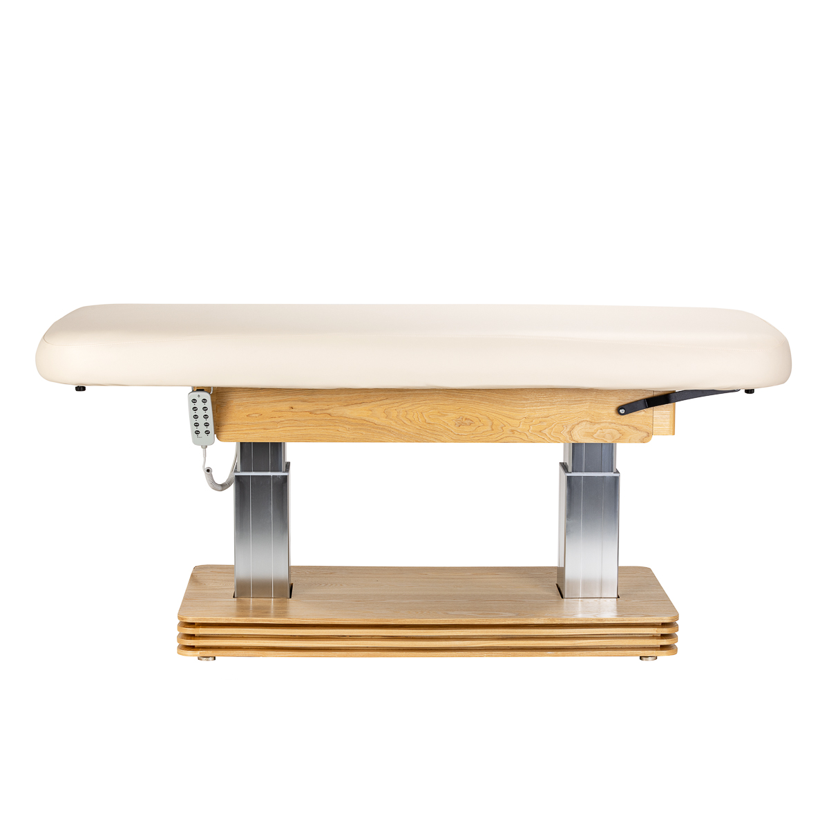 Ležadlo Sillon Comfort SPA, krémové s svetlo hnedou základňou