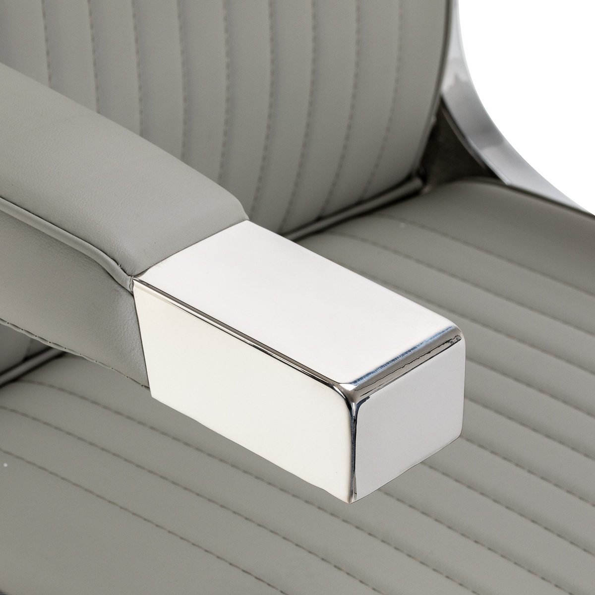 Holičské kreslo Gabbiano Visionerio, sivý chrómový rám