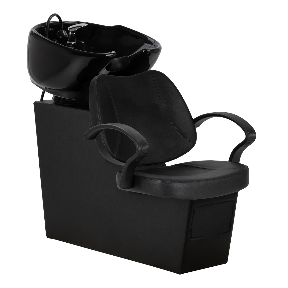 Kadernícky umývací box čierny