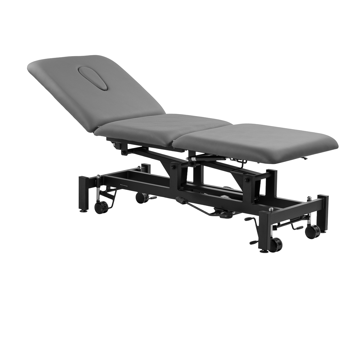 Hydraulický rehabilitačný stôl na masáž a fyzioterapiu Balance Solidum 3 sivý