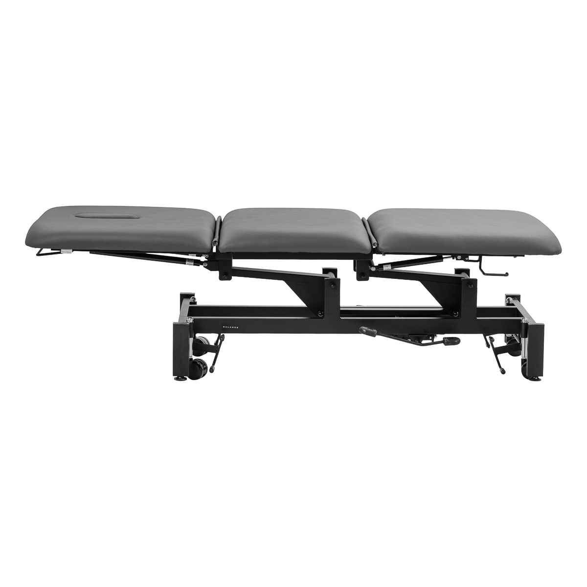 Hydraulický rehabilitačný stôl na masáž a fyzioterapiu Balance Solidum 3 sivý