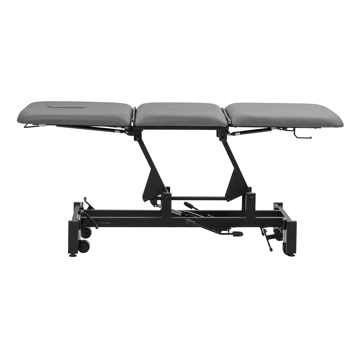 Hydraulický rehabilitačný stôl na masáž a fyzioterapiu Balance Solidum 3 sivý