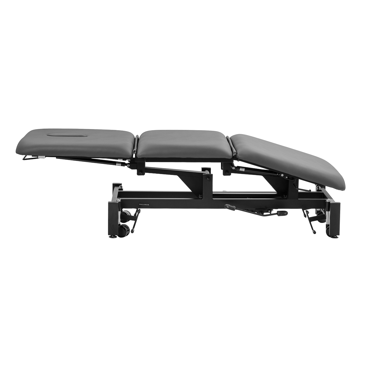 Hydraulický rehabilitačný stôl na masáž a fyzioterapiu Balance Solidum 3 sivý