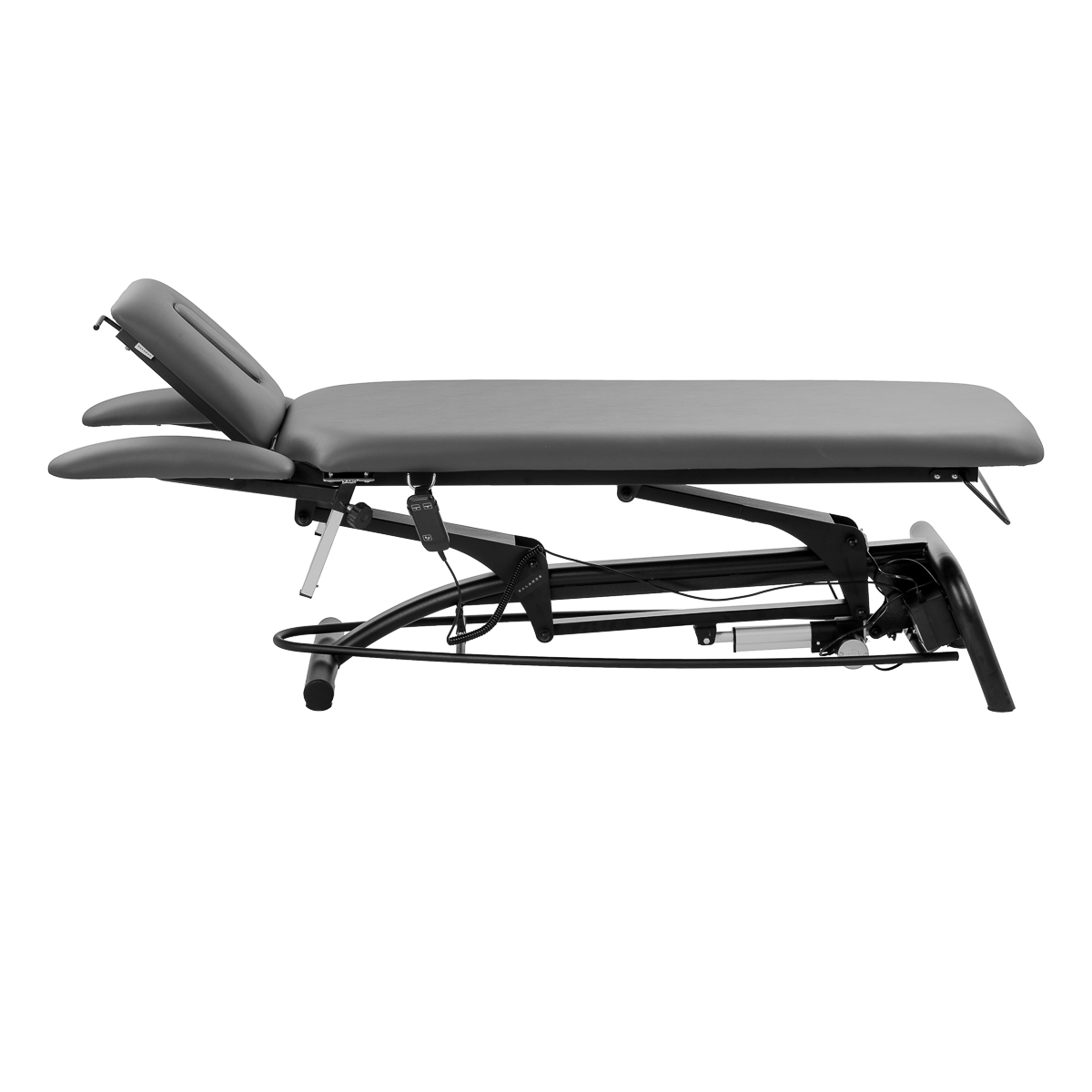Elektrický rehabilitačný stôl na masáž a fyzioterapiu Balance Novus 4 sivý