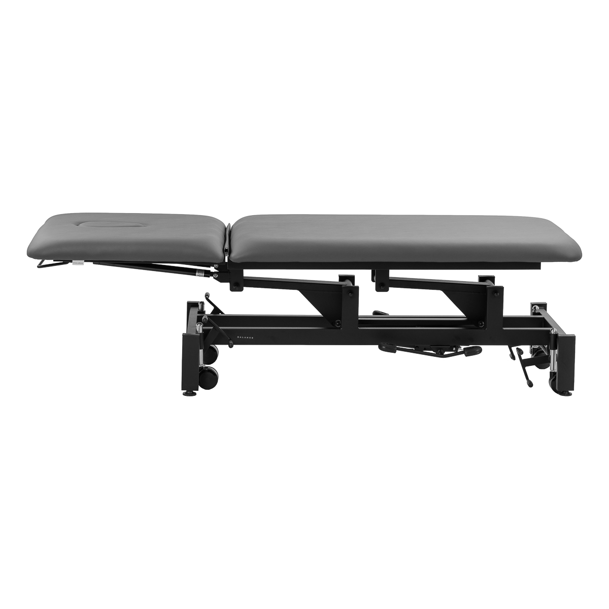 Hydraulický rehabilitačný stôl na masáž a fyzioterapiu Balance Solidum 5 sivý
