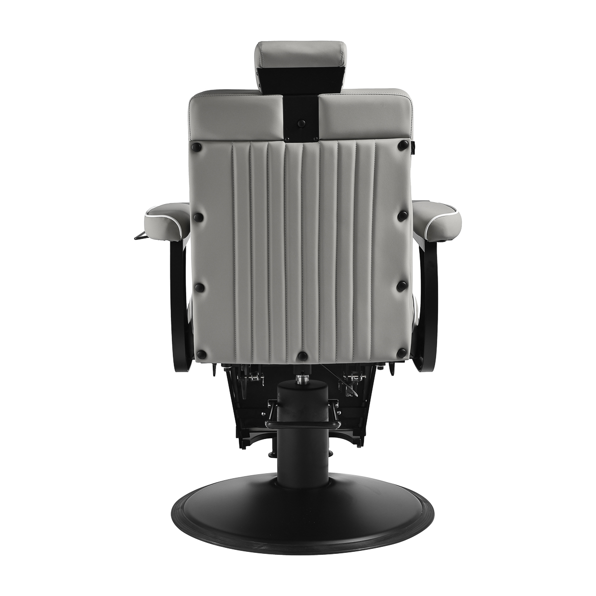 Holičské kreslo Gabbiano Levi sivé