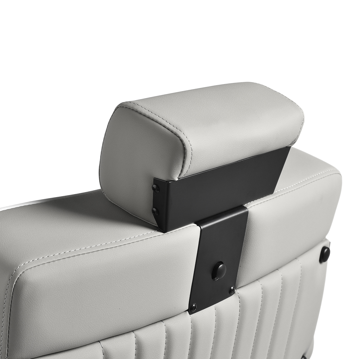 Holičské kreslo Gabbiano Levi sivé