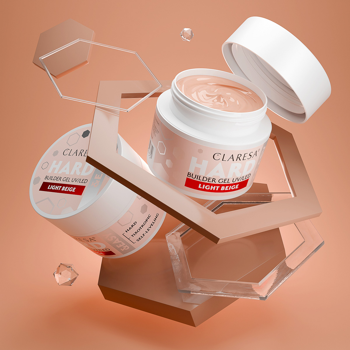 Claresa Hard&Easy Builder Gel – Light Beige 45g