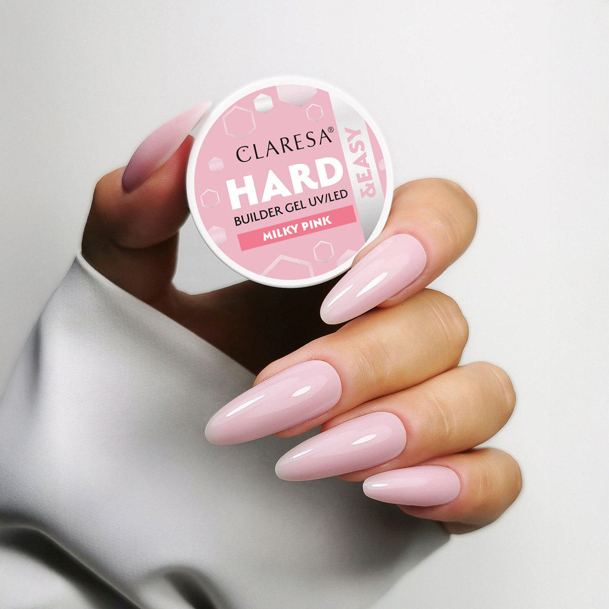Claresa Hard&Easy Builder Gel – Milky Pink 45g