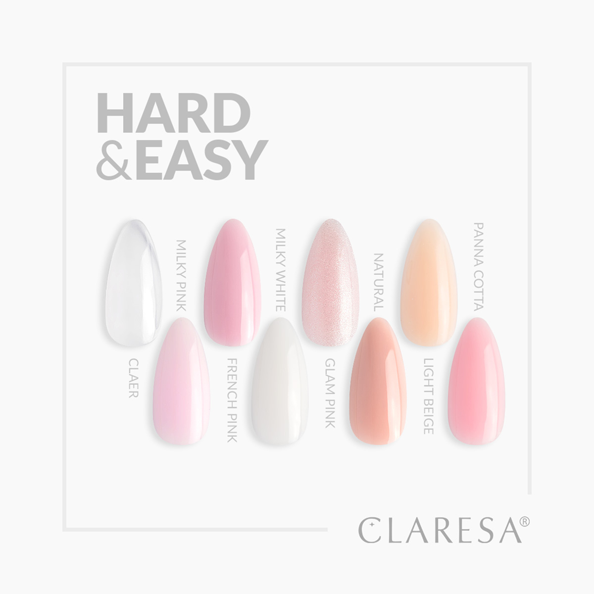 Claresa Hard&Easy Builder Gel – Natural 12g