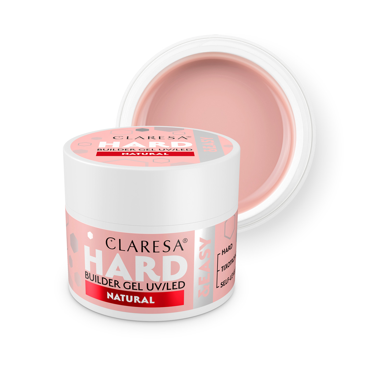 Claresa HARD&EASY stavebný gél neutrálny 45g