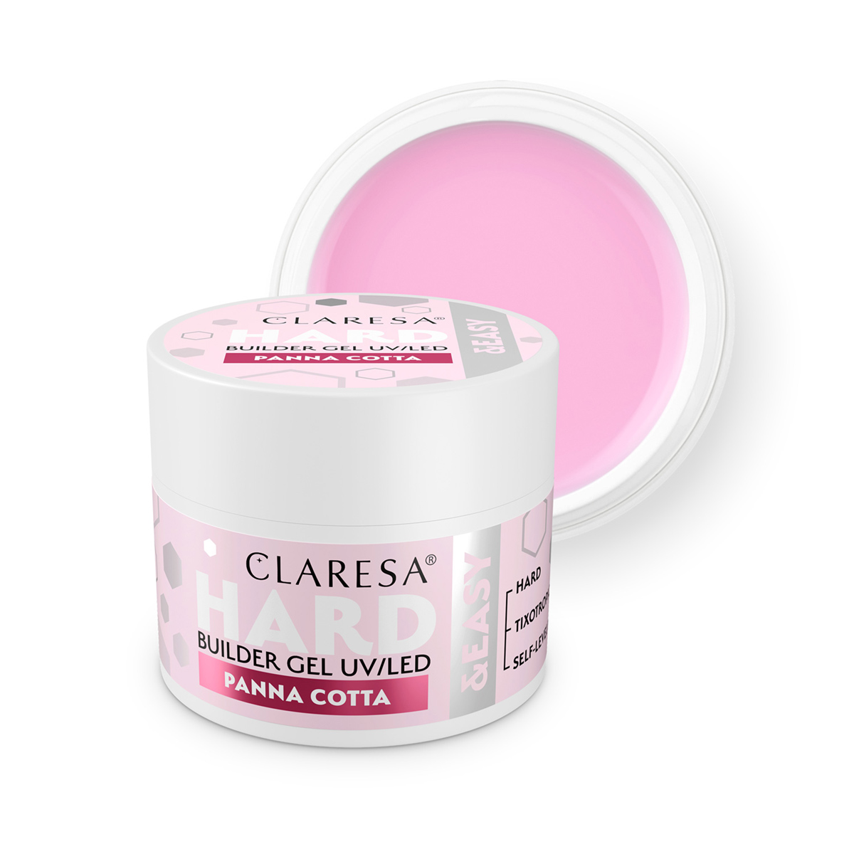 Claresa HARD&EASY stavebný gél PANNA COTTA 12g
